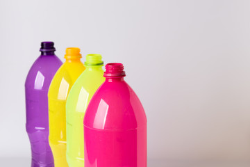 Plastic bottles for the recycle