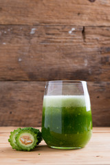 Herbal juice of green momodica , Balsam apple, Balsam pear, Bitter cucumber , Bitter gourd