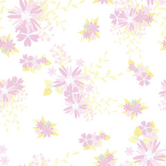 Vintage romantic vector trendy seamless pattern