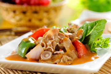 Pork chili spicy