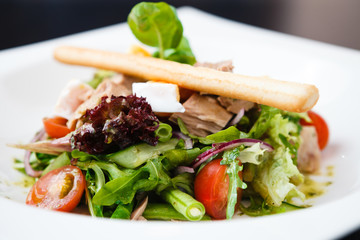 Salad nicoise with tuna