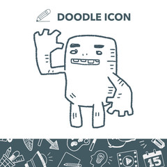 monster doodle