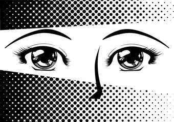 Manga eyes.
