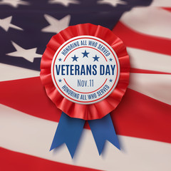 Veterans Day badge.