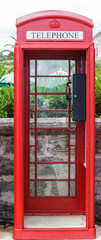 Obraz premium Classic Red Telephone Booth