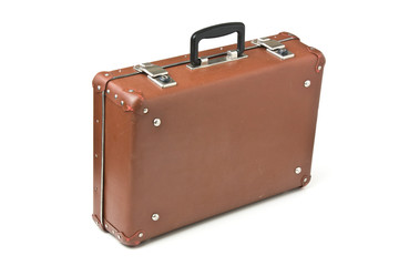 old suitcase isolated