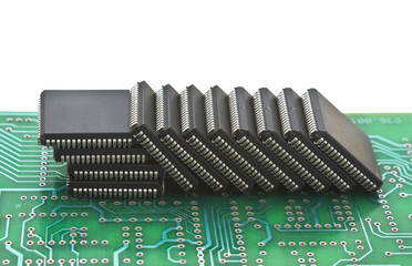 pile of microchips