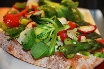 italian panini - crostini, starters, bruschetta