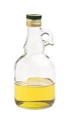 bottle of vegetable oil  isolated