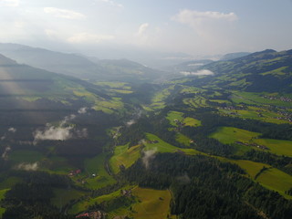 Fototapeta premium Alpen aus der Luft