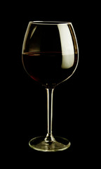 wine glass with red wine