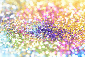 golden glitter texture Colorfull Blurred abstract background for birthday, anniversary, wedding,...