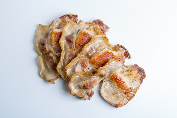 Fried pork loin for serranito, on