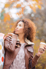 Obraz premium Beautiful Woman in Enjoying Shopping