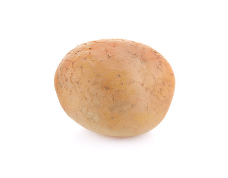  potatoes  isolated on white background