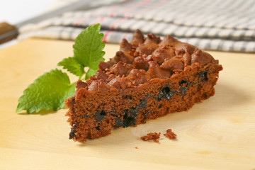 slice of chocolate cake