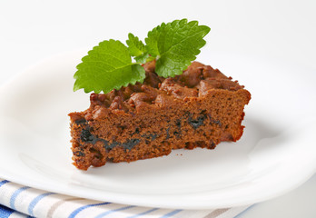 slice of chocolate cake