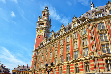 Belfry of Industrial and Trade Chamber (Chambre de Commerce et de l'Industrie). Lille,  France.