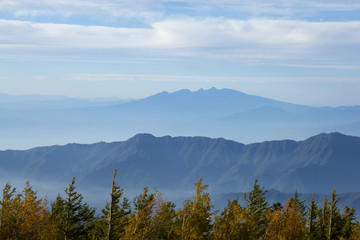Fototapeta na wymiar Japanese Mountain Layers