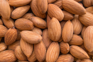 Almonds as a background, texture
