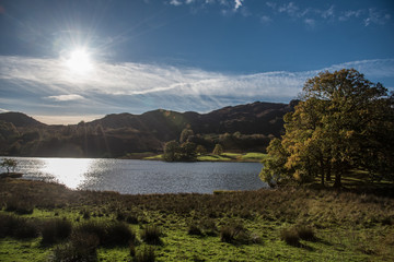Rydal Water Cumbria autumn