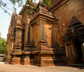Fototapeta premium Myanmar Burma Bagan old Temple stone walls