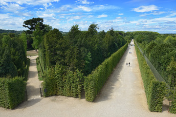 Beautiful Garden in a Famous Palace of Versailles