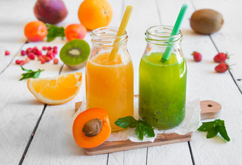 Orange and kiwi juice
