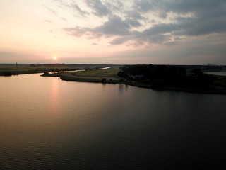 牛久沼の夕暮れ