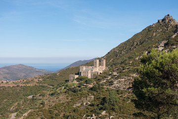 Fototapeta na wymiar The Romanesque abbey of Sant Pere de Rodes. Girona, Catalonia
