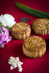 traditional chinese festive mooncake pastry dessert