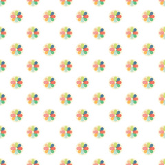 Pattern background color of vector and colorful of abstract background texture, pattern background that create by flower petals