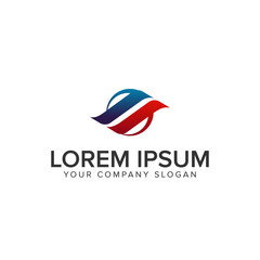 letter s circle logo. technology design concept template