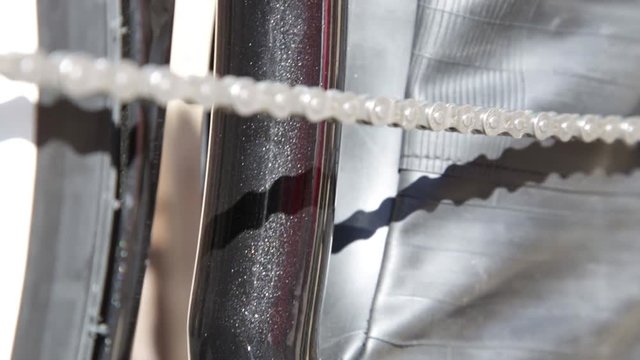 Details Of A Retro Vintage E-bike Electronic Bicycle