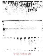 Grungy hand made texture over white background. Elements for your work and design. Eps10