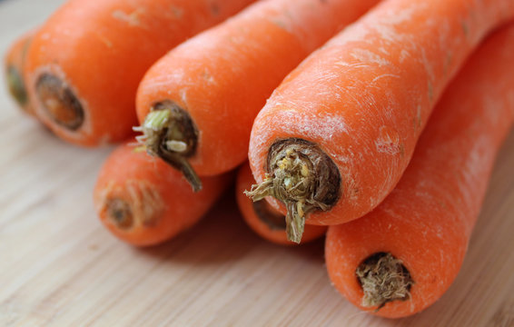 Pile de carrottes en gros plan