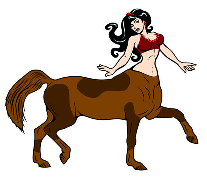Beautiful girl-centaur