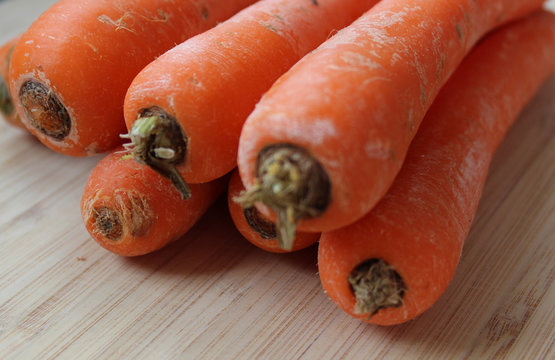 Pile de carrottes en gros plan