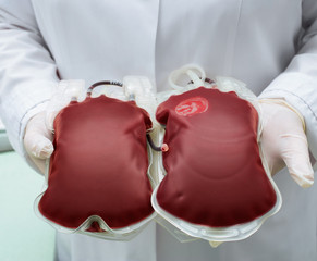 packs of donor blood