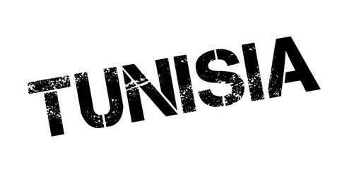 Tunisia rubber stamp. Grunge design with dust scratches. Effects can be easily removed for a clean, crisp look. Color is easily changed.