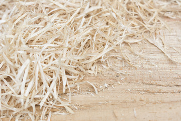 Wood background with wooden chips