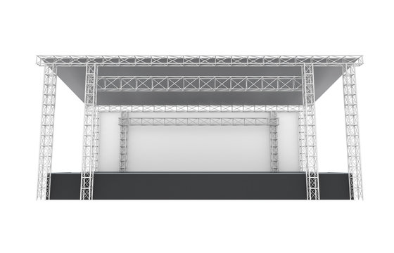 Outdoor Concert Stage Isolated