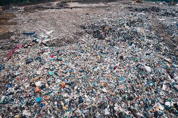 Aerial view of landfill