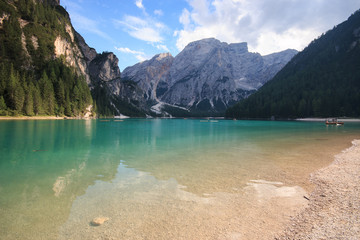 Naklejka na ściany i meble lago di Braies - Dolomiti