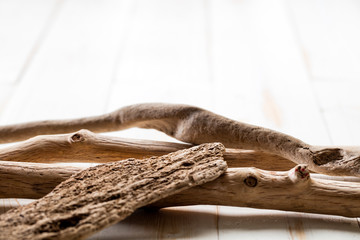 serenity, wellness, relaxation and inner beauty with textured drift wood