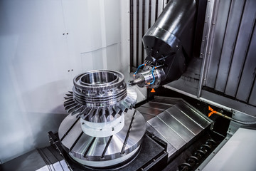 Metalworking CNC milling machine. © Andrei Armiagov