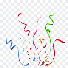 Celebration carnival. Bright colorful vector confetti background.