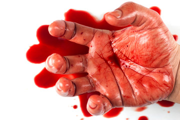 Bloody hands