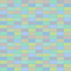 Seamless vector pattern, endless repeat background with rectangles