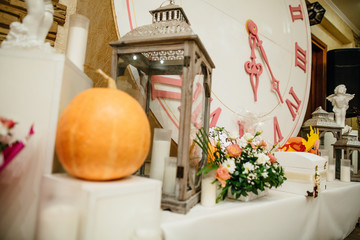 Wedding Decoration with vintage  clock